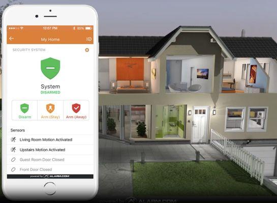 Get Peace of Mind with Smart Home Security Installation. Control & check in on your home's security system through your mobile phone!