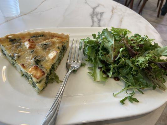 Spinach quiche