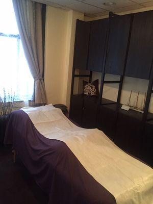 Our beautiful and serene treatment room.