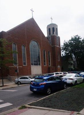 Sacramento Avenue side of the Church