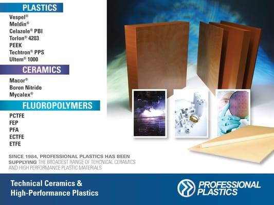 We provide high-performance plastics and technical ceramics