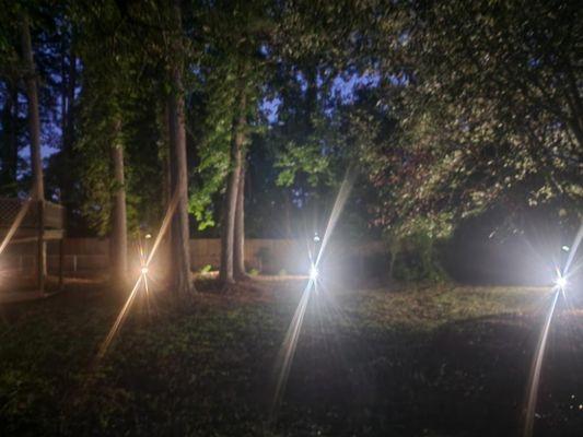 Landscape lighting installation