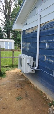 A mini split ductless system