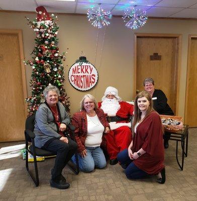 Visit with Santa sponsored by West Realty