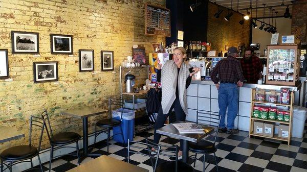 Great coffee shop. They do their own blends and roast.