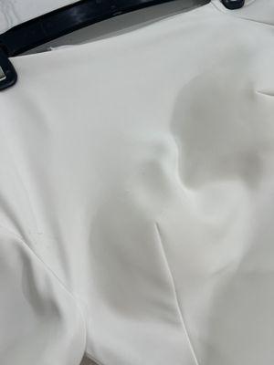 damages on my  thousand dollars wedding gown