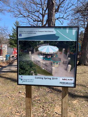 Coming this spring an update it carousel in Krape Park!