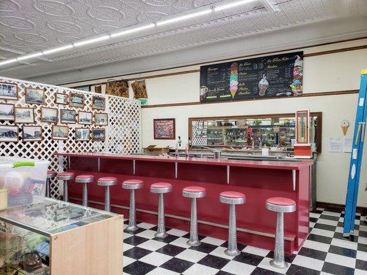 Soda Fountain Lunch Counter from the Old Five & Dime at The Packrat