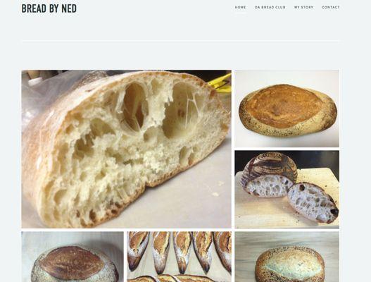 Ned sells really tasty breads at farmer's markets in Las Vegas.  We designed this little site for him:  http://breadbyned.com/