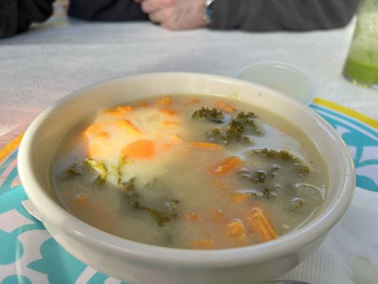 Caribbean kale soup