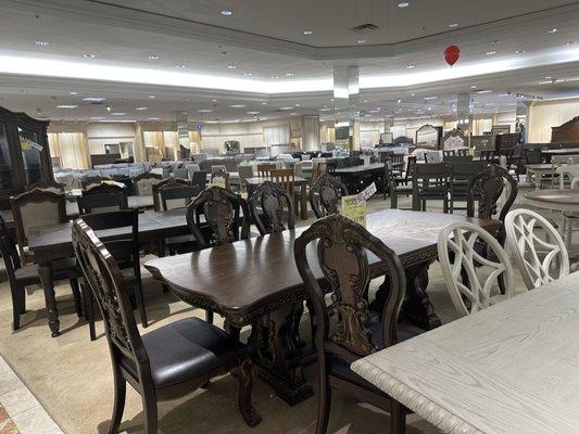 Interest free financing available. Dining rooms, dinette or outdoor furniture. Buy everything under one roof.