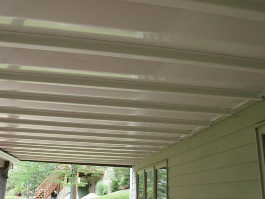 dry space rain system for under deck patio