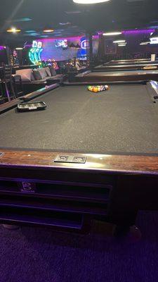 Pool table