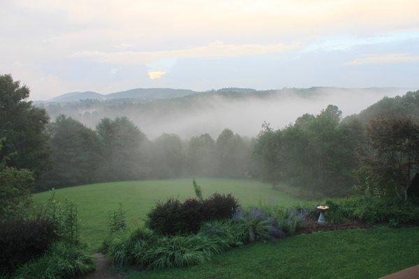 Mist on the mountain.