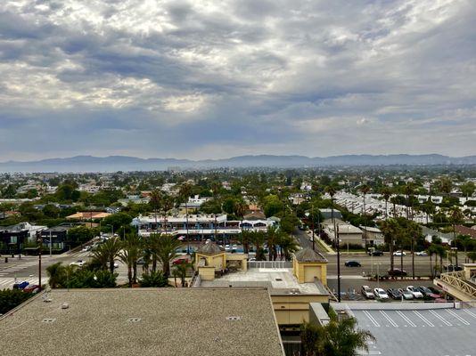 View of back of hotel from 7th floor near elevator.