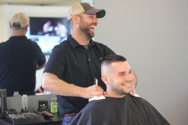 A fantastic haircut and conversation!