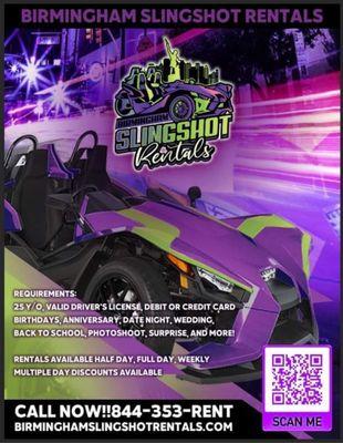 Birmingham Slingshot Rentals