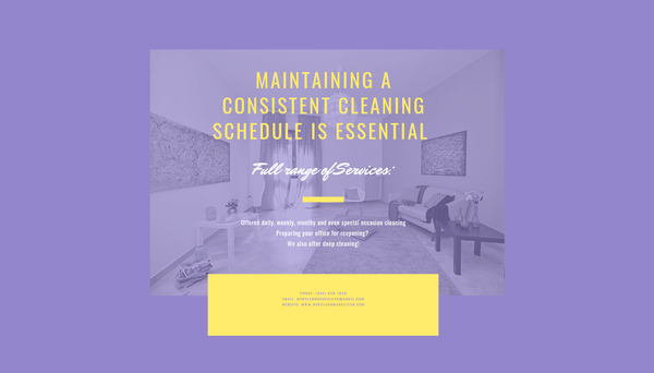 Schedule a no cost site walk-through so that we can create a customized  cleaning program for your business needs.