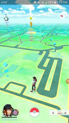 Lots of pokestops on campus.