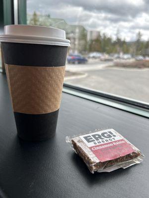 Post workout treat almond milk White Mocha