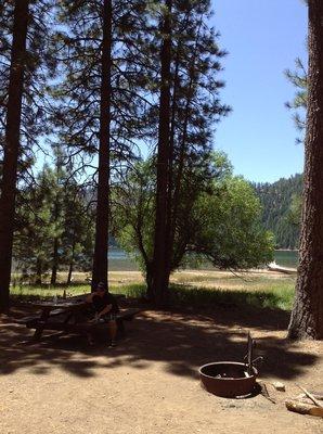 View to lake from site 49