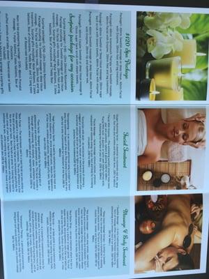 Our spa packages and massages