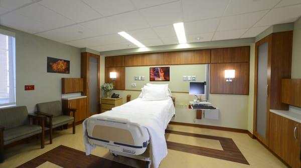 All private patient rooms on Medical/Surgical units