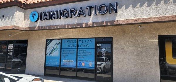 United We Can Immigration Office Front.