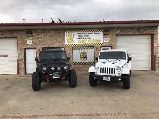 Pair of jeeps