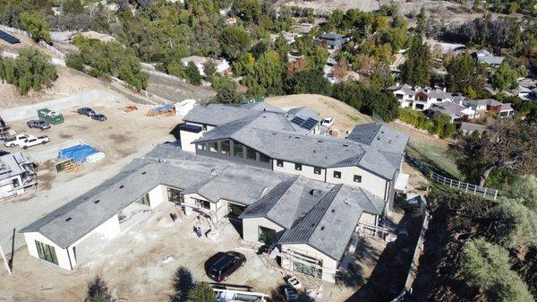 Hidden hills project 
3 houses over 10,000 SqFt each 
 tile roof skylight install and solar :)