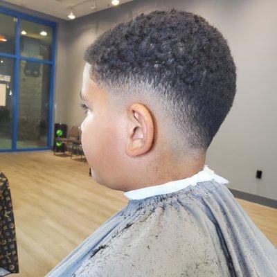 Low drop fade for the young kid..