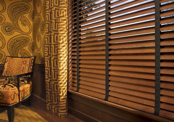 Classic wood blinds