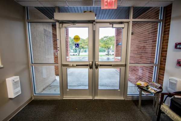 Handicap Operated Door with Panic Exit Device