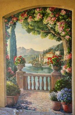 Italian View Mural