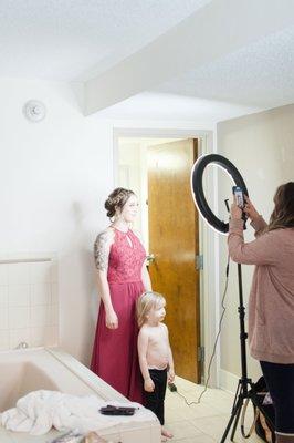 Capturing her braid. The little one is next! photo by Natalie Carolyn Photography