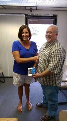 Congratulations Deanna, winner of our special drawing for an external hard drive!