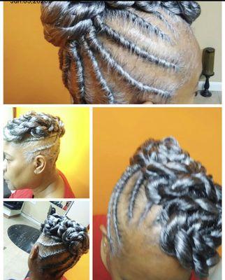 Flat Twist Updo