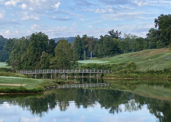 Lake and bridge