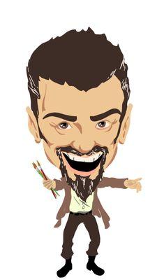 Customized vector caricature