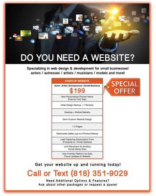 Offering high end web design at super affordable rates!