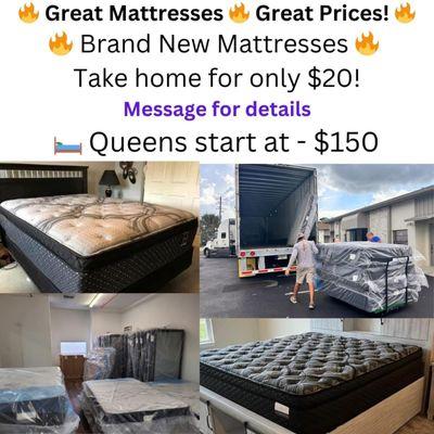 New truck loads come every week at Mattress By Appointment Pensacola.