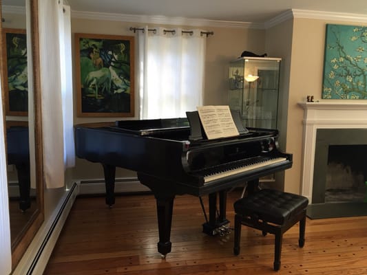 My newly acquired vintage Steinway in its new habitat - love it!