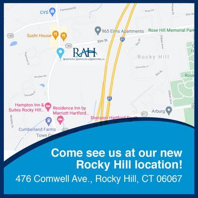 Map of Rocky Hill Location for RAH