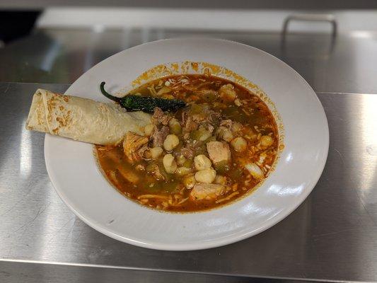 Posole (Mexican Pork & Hominy Soup)