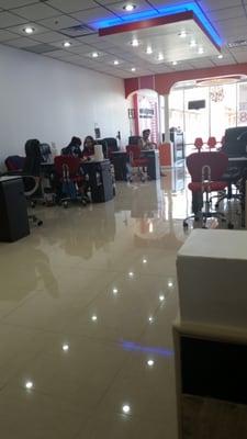 Manicure and waxing section