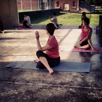 Yoga in the park sponsored by Movement Arts Collective