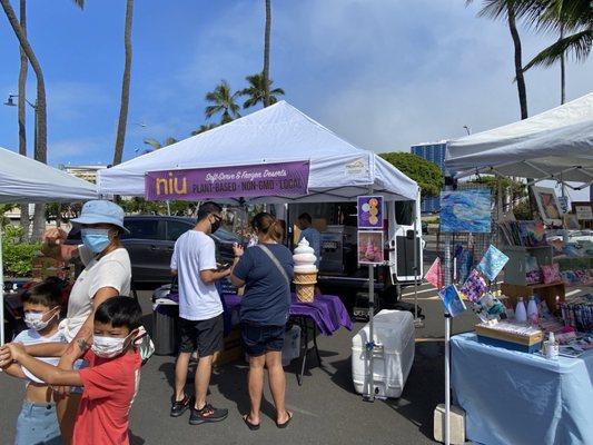 At the Saturday's Kakaako Farmers' Market