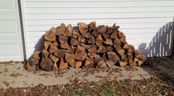 Firewood to large to burn and needs to be split