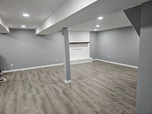 Paint & Floor Basement Remodel