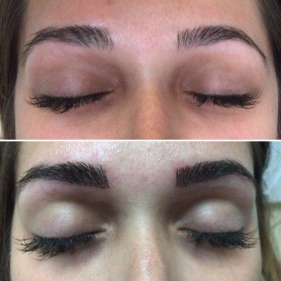 Permanent makeup, hair-stroke 3D eyebrows